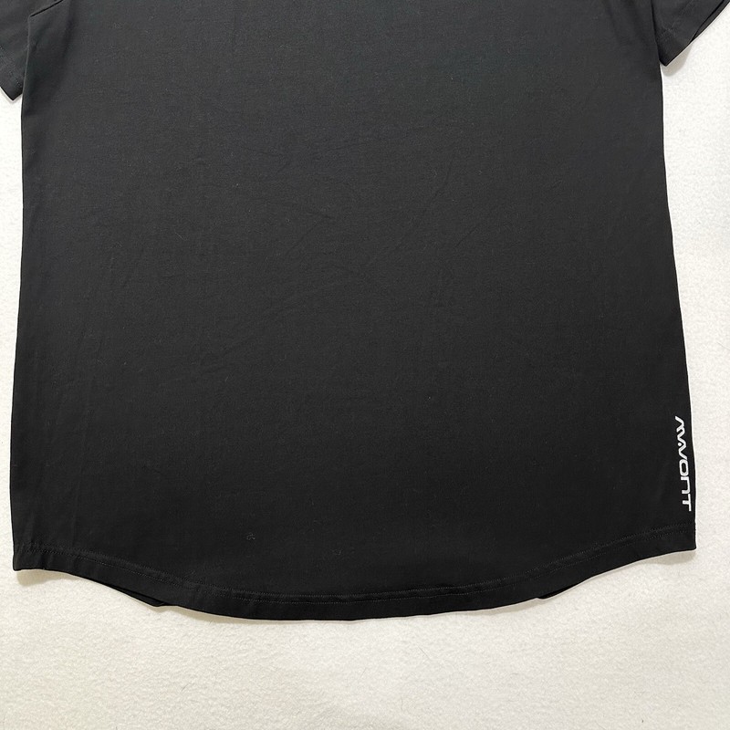 Mavont Men's Large Drop-Cut Tee Short Sleeve Athletic T Shirt Black Modal Blend gallery
