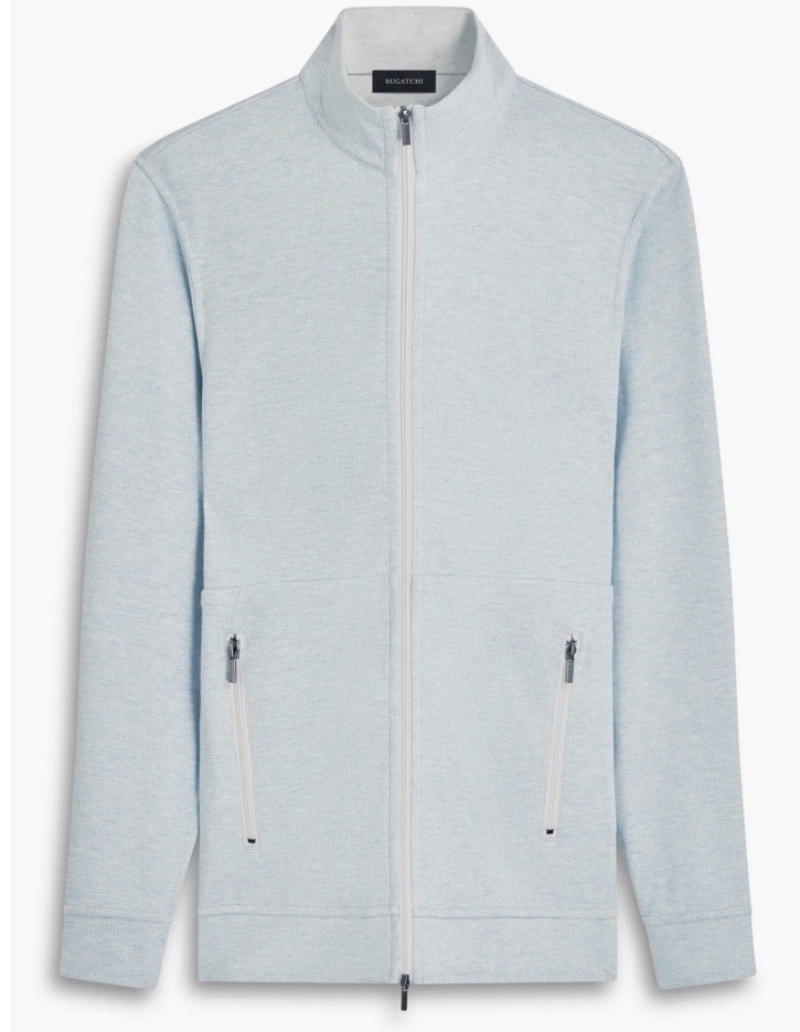 Bugatchi Reversible Jacket Mens M Full Zip Golf Pullover Sweater New $199 gallery