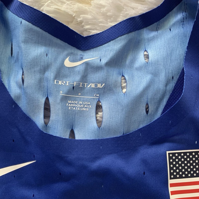 Nike Pro Elite 2024 Team USA Distance Singlet Blue Small FN0632-417 gallery