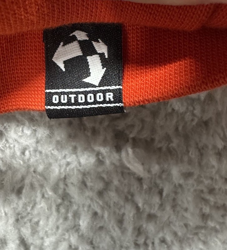 Adidas Performance OUTDOOR Pullover Training Sweatshirt Mens Large Orange Logo gallery