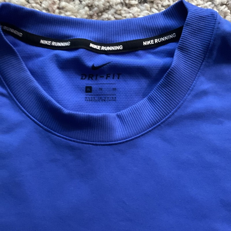 Nike Dri-Fit Element LS Running Top Hyper Royal BQ8183 405 Men’s Large gallery