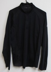 Under Armour Run Heatgear Fittted Black Long Sleeve 1/4 Zip Pullover Large