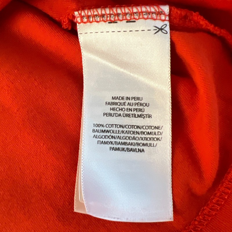 Polo Ralph Lauren Hi Tech Logo Graphic Long Sleeve T-Shirt Orange Size S Peru gallery