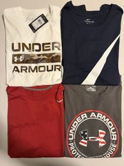 Lot Of Mens Tshirts Adult Size Large 2 NWT Under Armour Nike Summer Short Sleeve