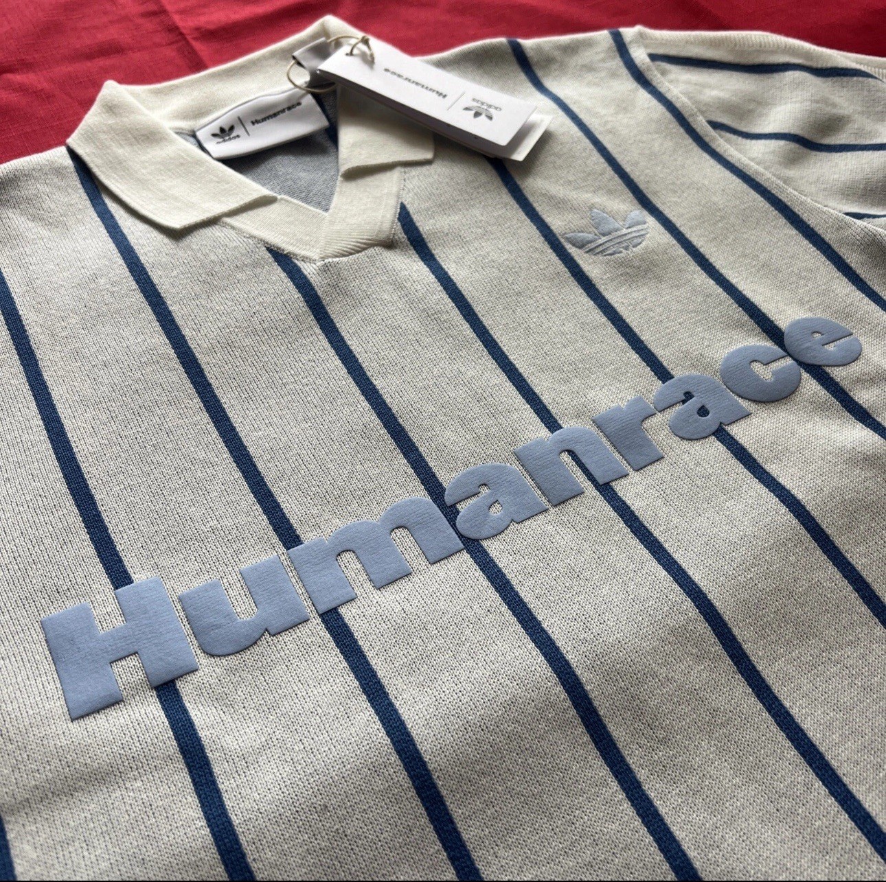 Adidas X Pharrell Williams Mens X-Small Humanrace Cloud White Knit Jersey HU1104 gallery