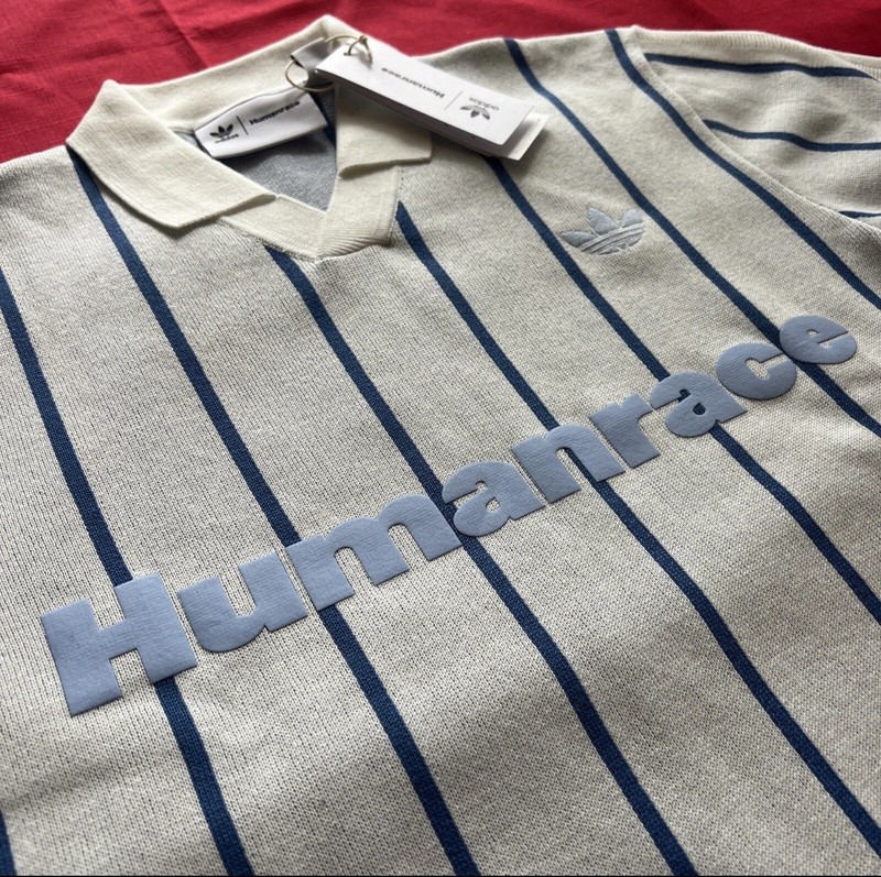 Adidas X Pharrell Williams Mens X-Small Humanrace Cloud White Knit Jersey HU1104 gallery