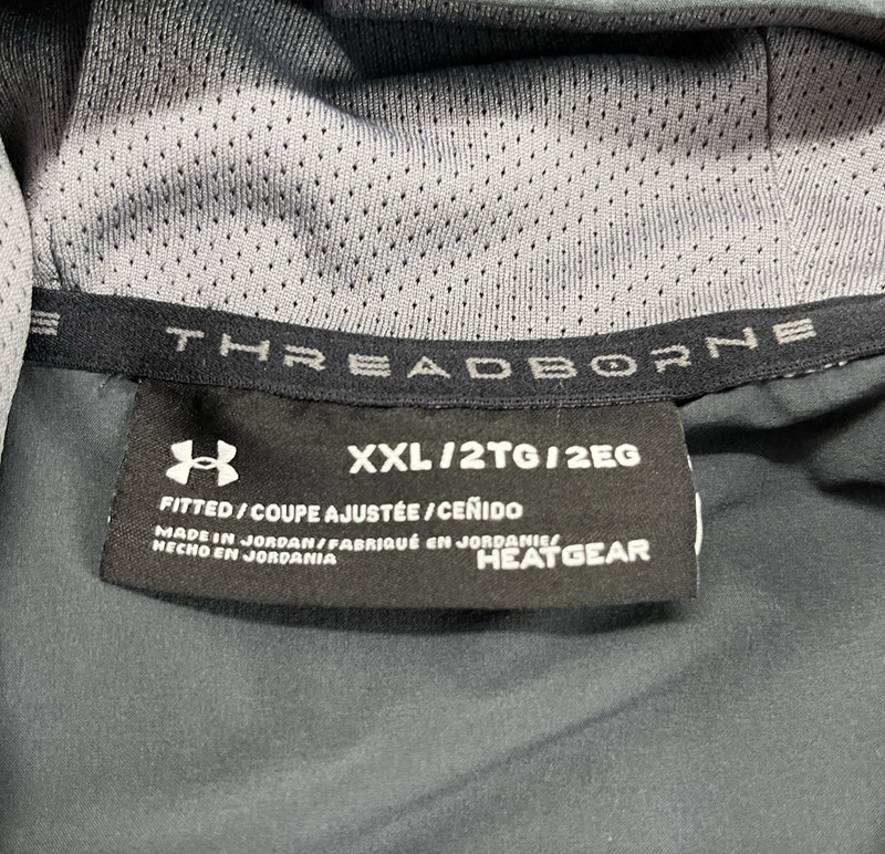 Under Armour Threadborne 1/4 Zip Pullover Men 2XL Gray Lined Hooded HeatGear Gym gallery