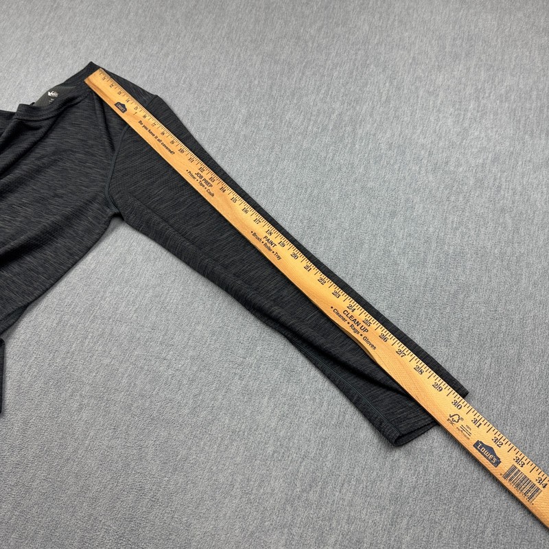 REI Co-Op Shirt Mens Small Gray Midweight Long-Sleeve Base Layer Hiking Trail gallery