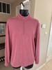 johnnie-O Vaughn Striped Prep-formance 1/4 Zip JMKO1890 Muted Red Stripes S gallery