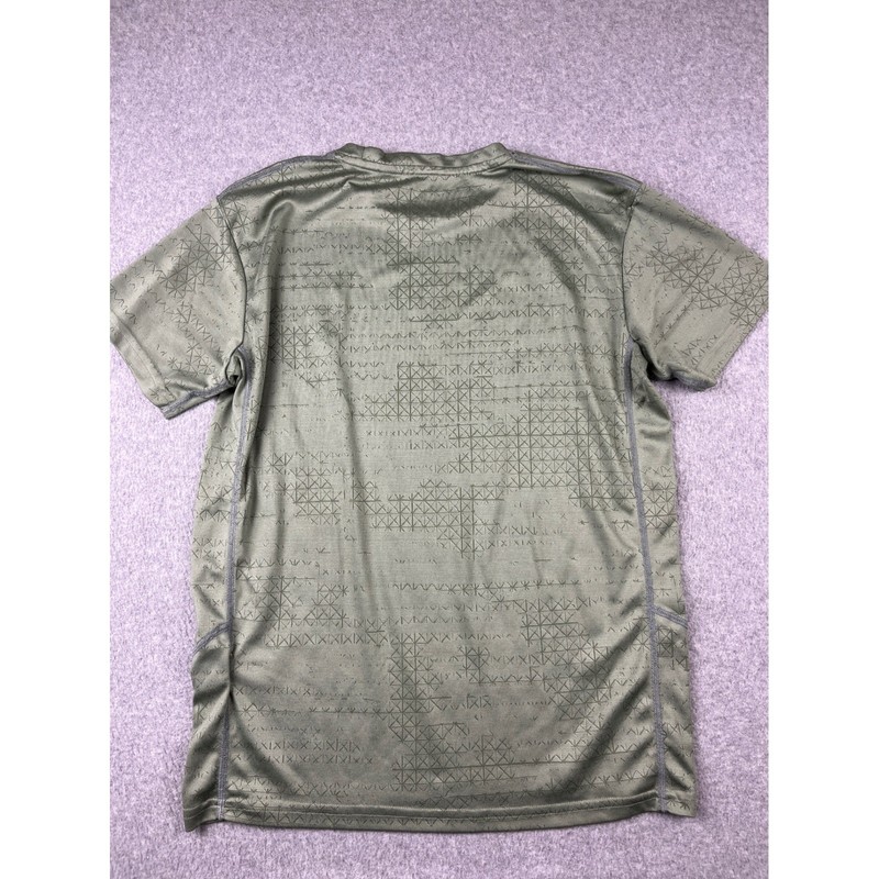 Nike Running Shirt Mens Medium Green EA Sports Dri-Fit Geometric Graphic Tee gallery