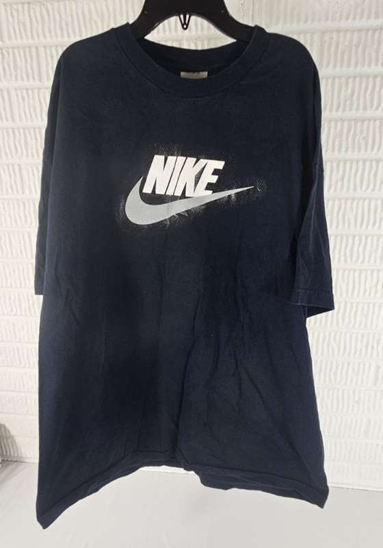 Nike Men's T-Shirt Athletic Swoosh Logo Short Sleeve Black T-Shirt XXL gallery