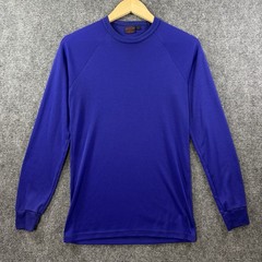 VTG PATAGONIA Capilene Base Layer Shirt Mens S Blue Long Sleeve USA