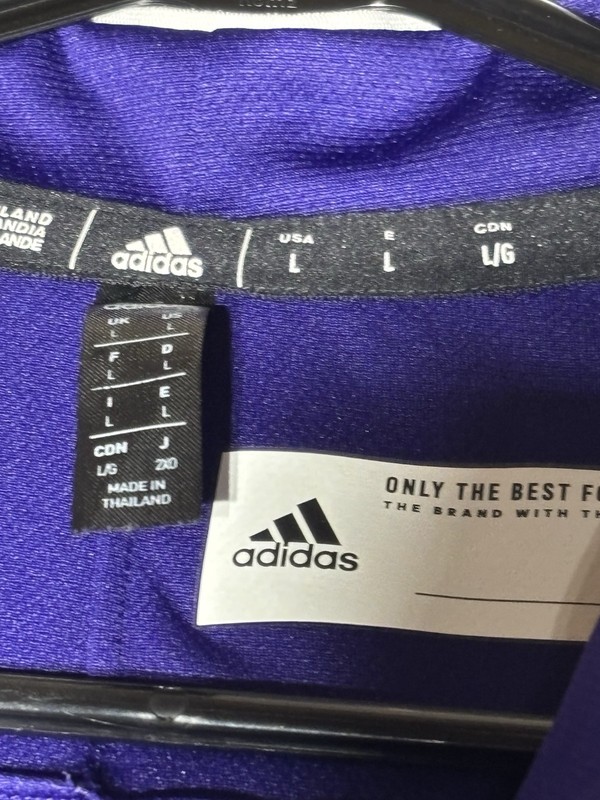 Adidas Climalite Purple 1/4 Zip Pullover Shirt Mens Large Athletic Golf gallery