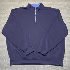 Fairway & Greene Pullover Coughlin F&G Tech 1/4 Zip Mens 3XL Blue Golf Wicking