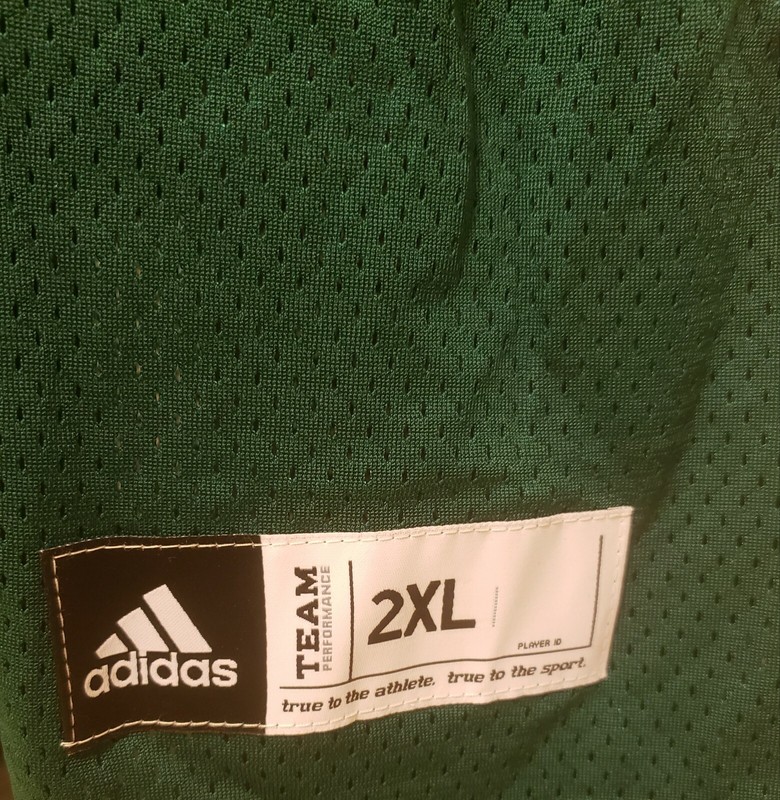 Adidas Mens Size 2XL Football Stock Game Jersey Green/White gallery