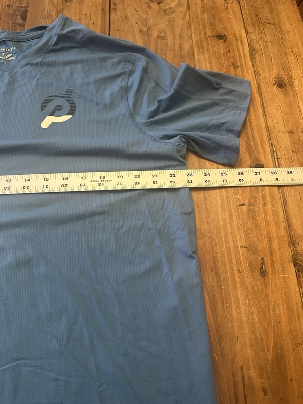 Peloton Size Large Unisex Performance Tee T Shirt Run Bike Cycle Athleisure gallery