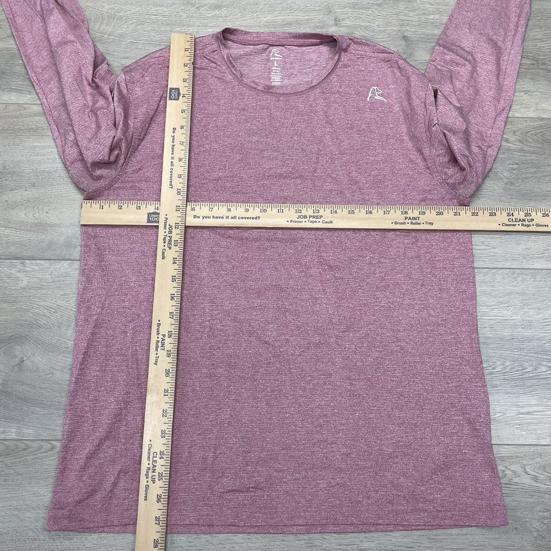 Rhoback L/S Men’s Performance Crewneck Shirt Sz L Heather Plum Athletic Gym gallery