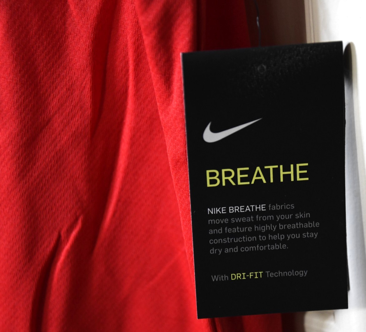 NWT Nike Breathe Dri-FIT Men's Large Intensity S/S T-shirt University Red M21957 gallery