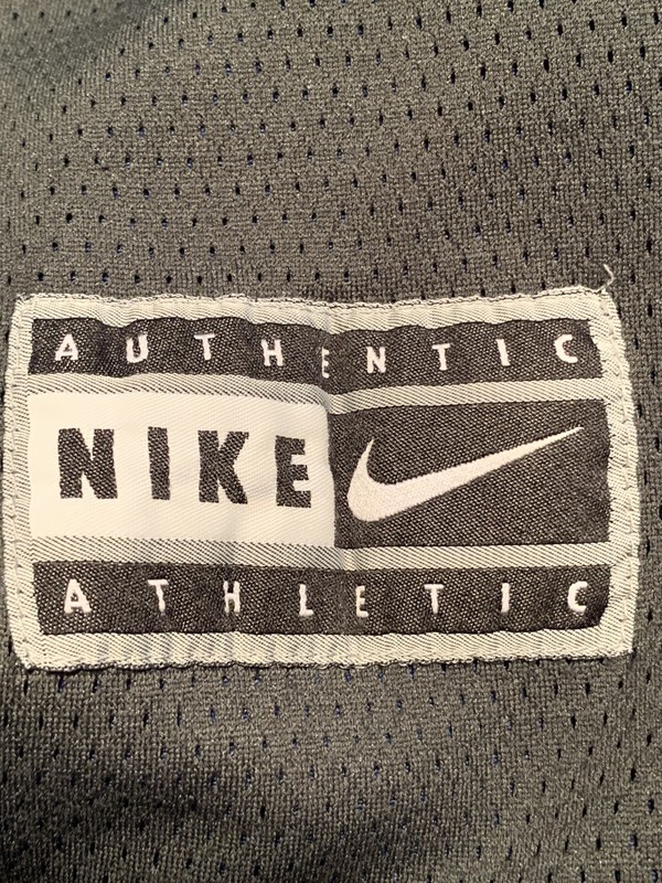 Vintage Nike Player Reversible Authentic Jersey Black Blue Size XL V Neck gallery