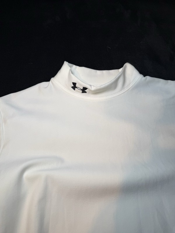 Men Under Armour ColdGear Armour Compression Mock neck longsleeve shirt Size YXL gallery