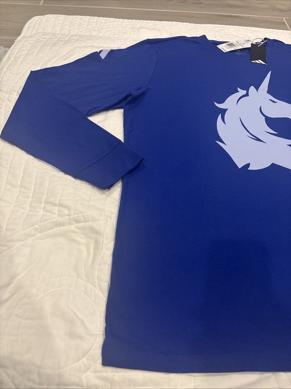 Adidas Large Running Boston Marathon 2025 Finisher Blue Long Sleeve JW3705 NWT gallery