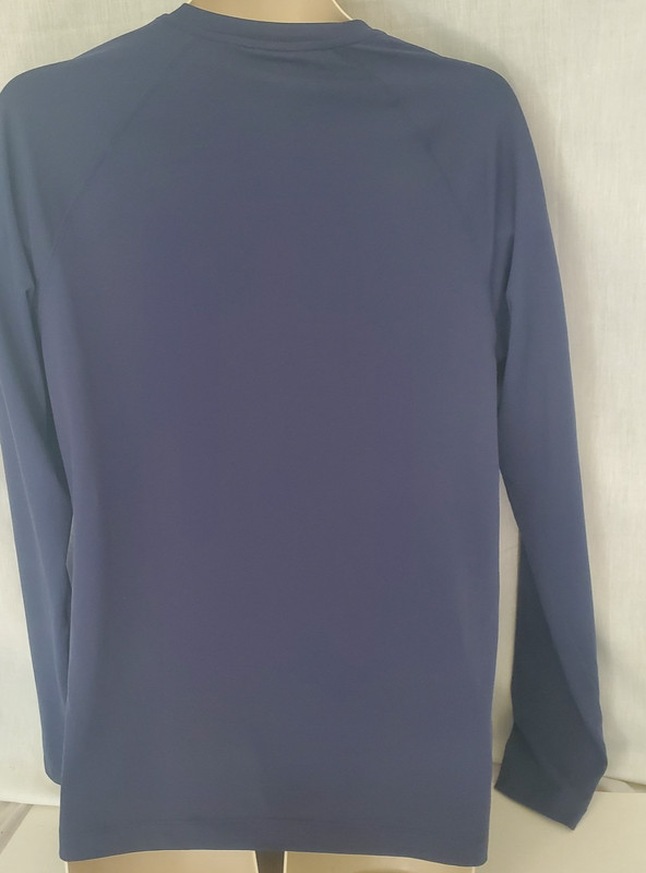 Rhone Performance Athleisure Active Henley Long Sleeve Shirt Size S Blue NWT gallery