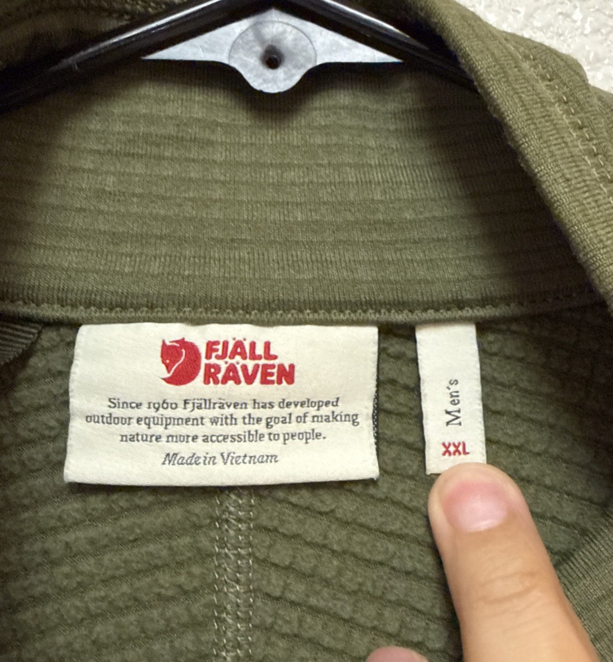 Fjallraven Men’s Abisko Lite Fleece Sweater Green Half Zip Pullover Sz XXL gallery