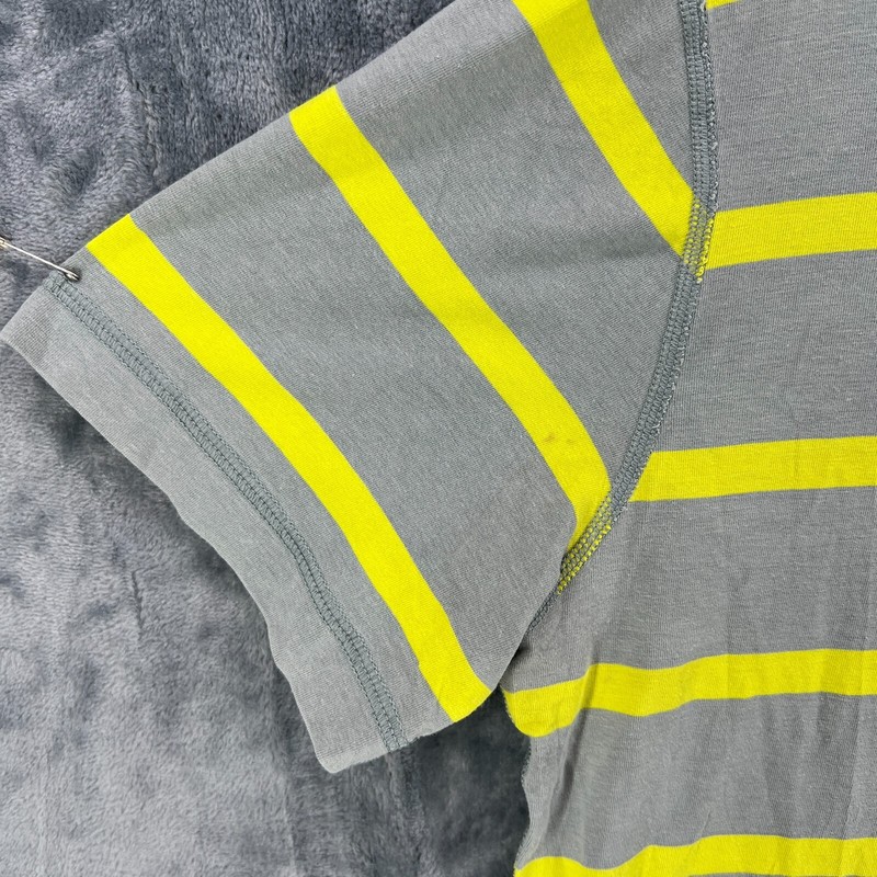 Lululemon Gray Neon Yellow Performance Mens SS T Shirt Size L No Tag See Photos gallery