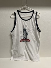 Travis Mathew Tank Top Shirt Medium Statue Liberty USA Golf Beer Drinking Team
