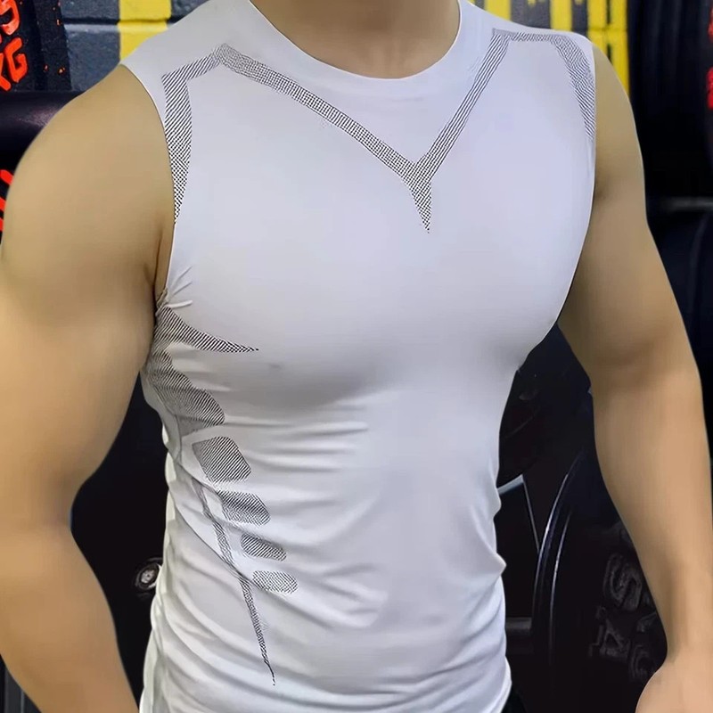 Mens Compression Shirt Tank Top Quick Dry Gym Fitness Muscle Bodybuilding gallery