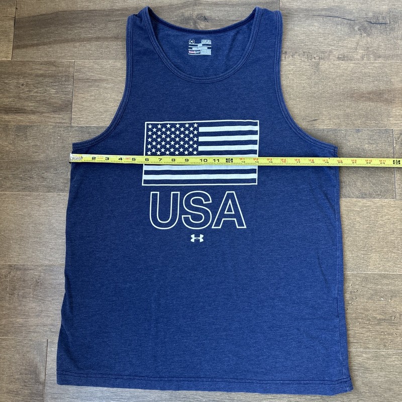 Under Armour Shirt Mens Medium Dark Gray Loose Heat Gear Tank Top Sleeveless USA gallery