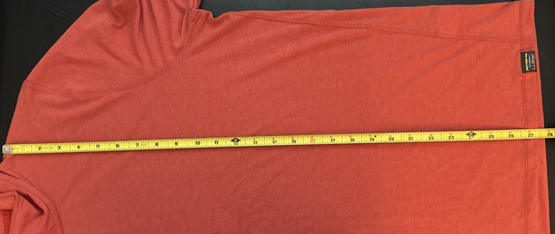 LL Bean Mens L Orange 1/4 Zip Pullover Slightly Fitted 521685 Performance EUC gallery