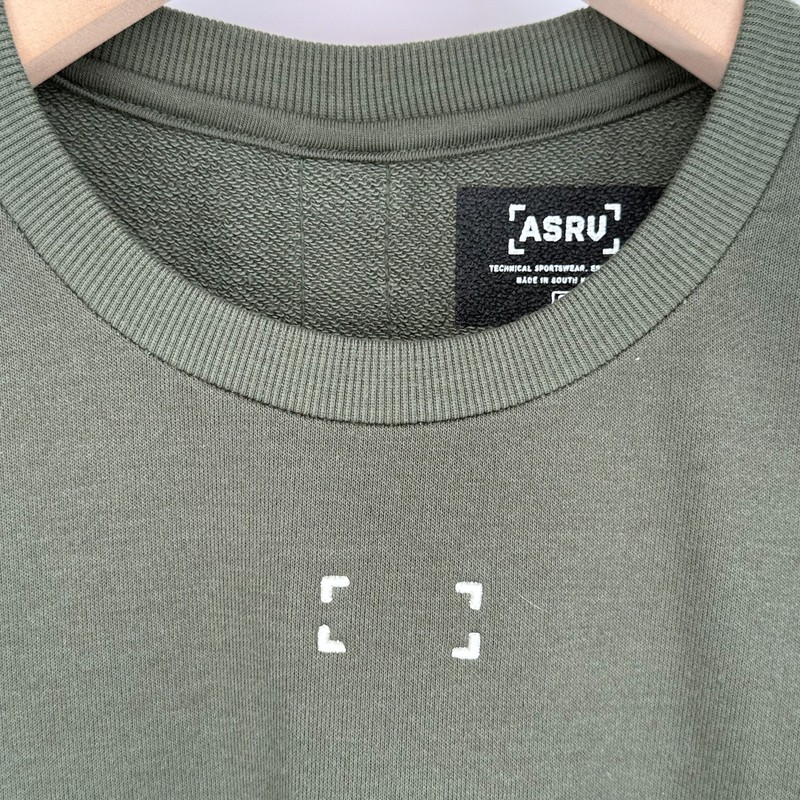 ASRV Technical Sportswear Performance Training Workout T-Shirt Olive Men’s Small gallery
