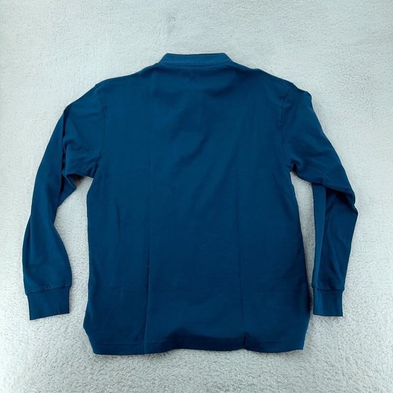 Odlo 1/4 Zip Pullover Mens XL Pacific Blue Ski Mount Snow Vermont USA Sweater gallery