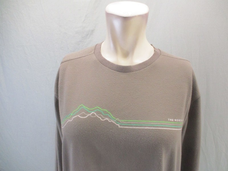 The North Face Size L Mens Stretch Crew Neck Long Sleeve Knit Athletic Top 022 gallery
