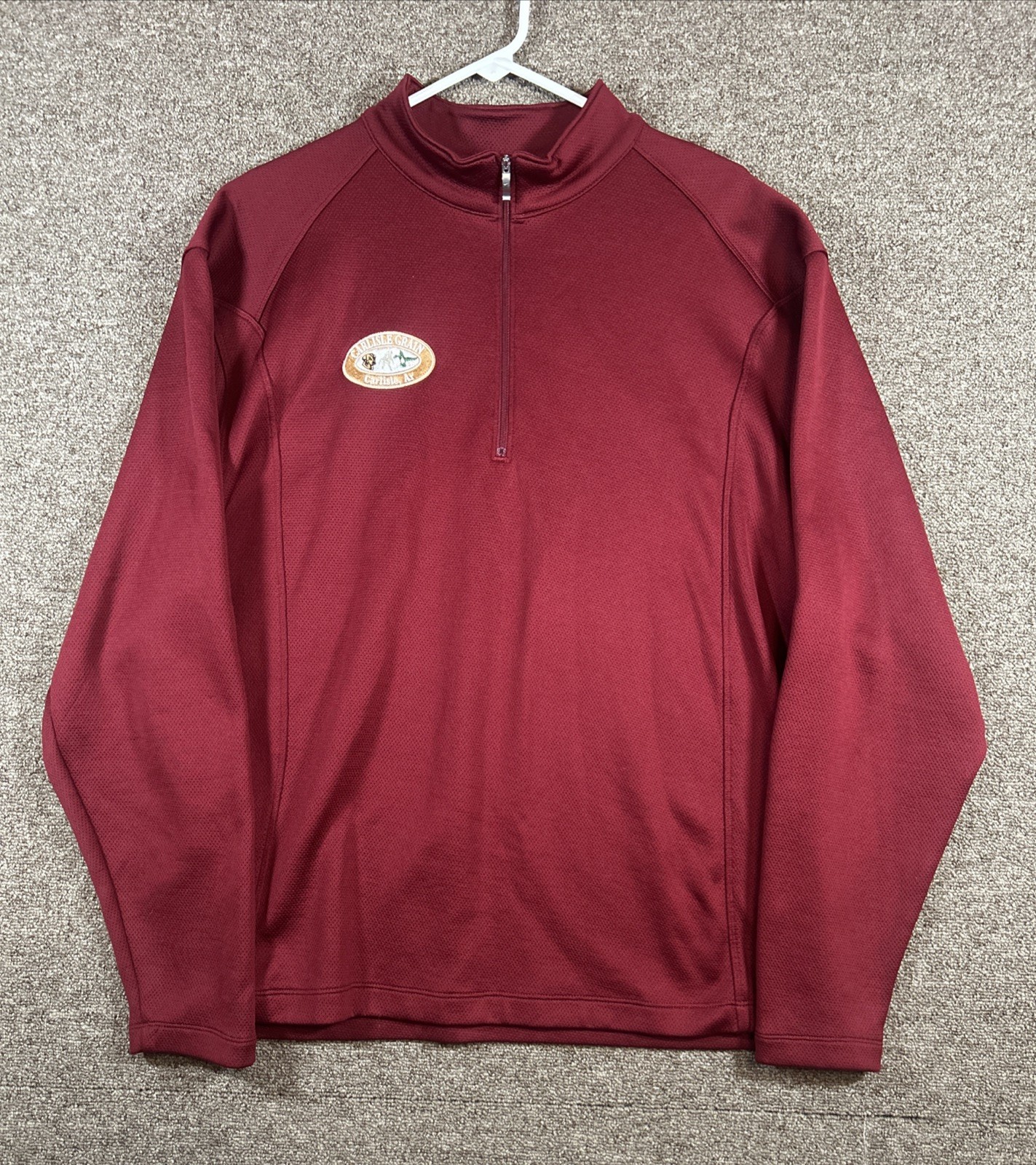 Nike Golf 1/4 Zip Pullover Crimson Men’s XL Carlisle Grain Patch Arizona RN56423 gallery