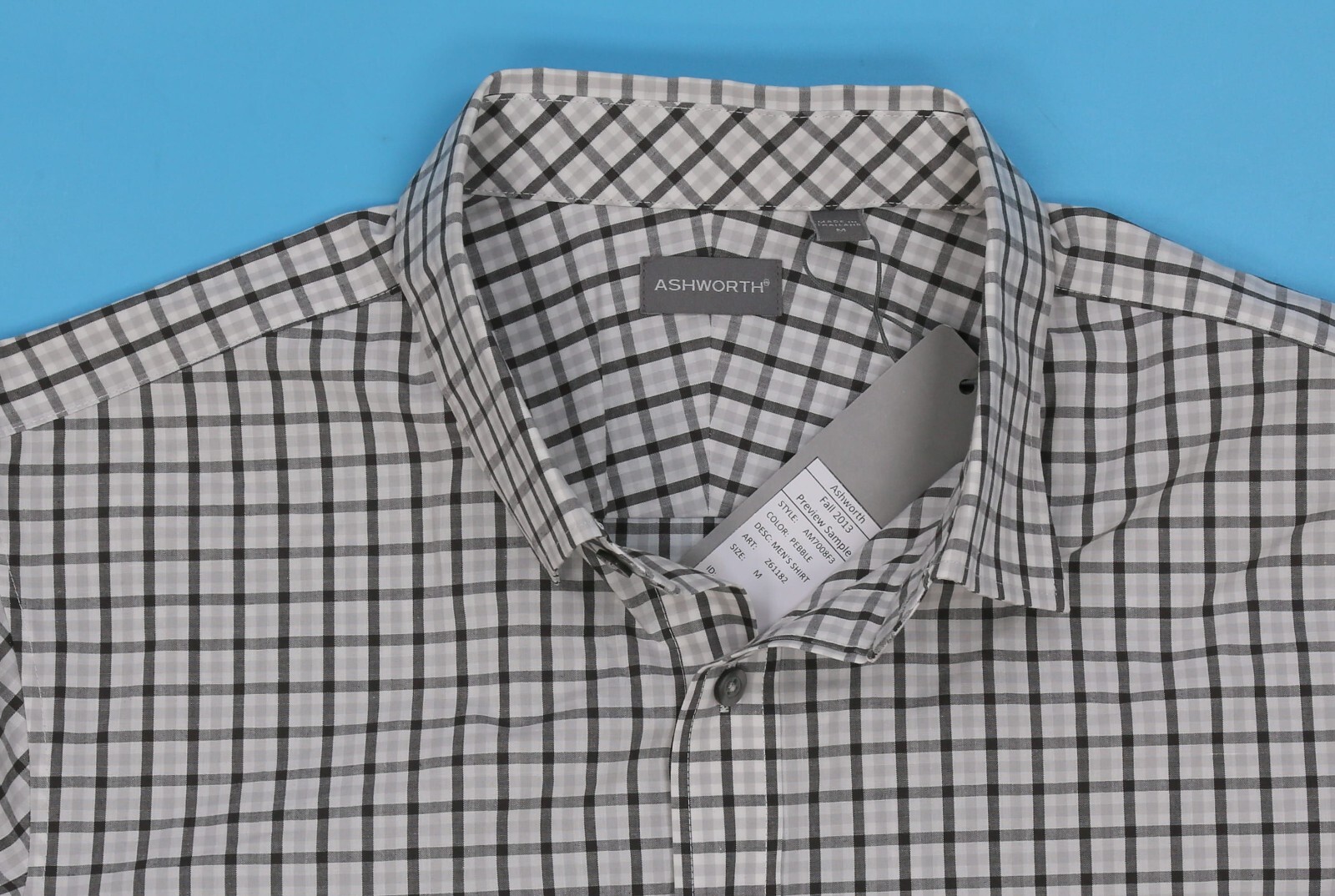 ASHWORTH Men's Shirt Long Sleeve. Medium. Multicolor Plaid. gallery