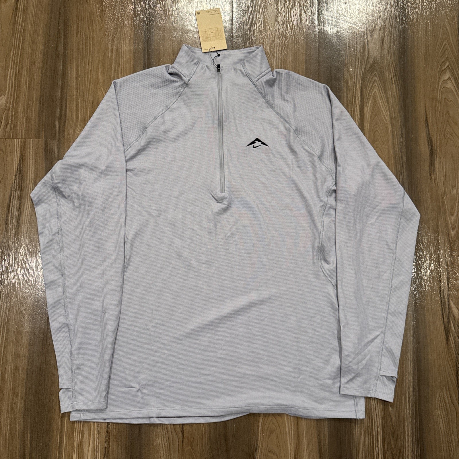 Nike Trail Dri-Fit 1/2 Zip Mid Layer Running Top Grey FV9994-078 Men’s Size L gallery