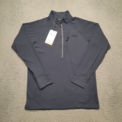 Rab Nexus Pull On 1/2 Zip Men’s Medium Steel Gray Pullover Sweater Wool Thermic
