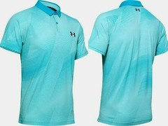 Under Armour Men’s UA Iso-Chill Graphic Golf Polo Shirt Aqua Blue [S]
