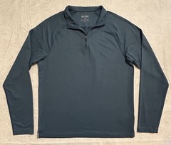 Rhone Session 1/4 Zip Mens S Dark Teal Pullover Performance Gym Golf UPF Outdoor