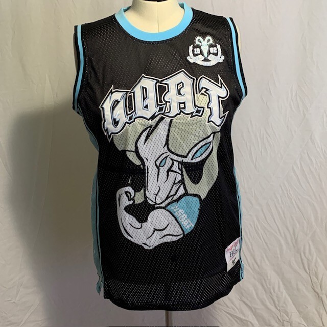 Headgear Classics Basketball Jersey Michael Jordan #23 UNC GOAT Black Mens XL