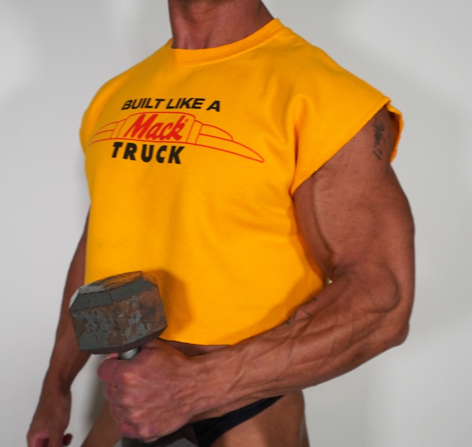TRUCK SLEEVELESS CUT OFF SWEATSHIRT SIZE LARGE gallery