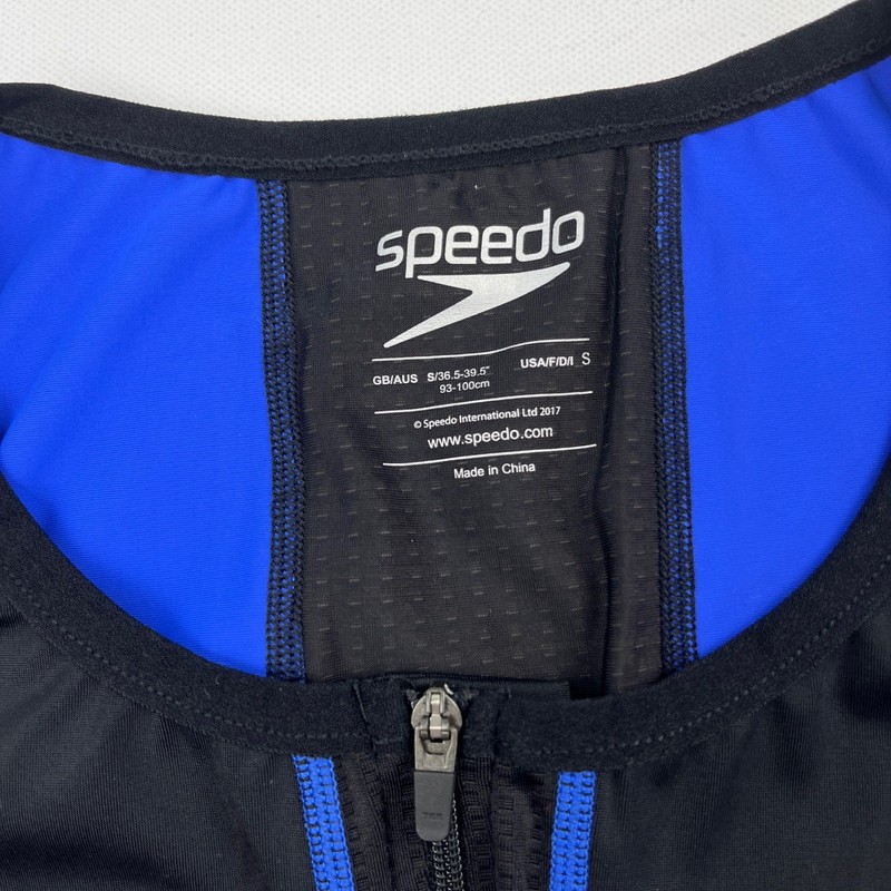 Speedo Fastskin Xenon Tri Singlet Top Men Small Black Blue Triathlon Racing NWOT gallery