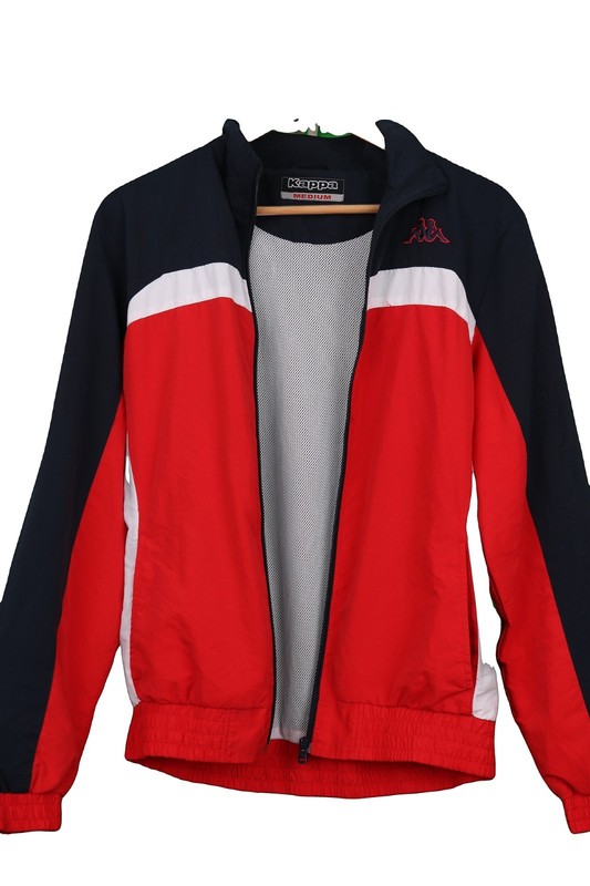 Kappa Track Jacket Red Navy White Full Zip Mens M Sportswear gallery
