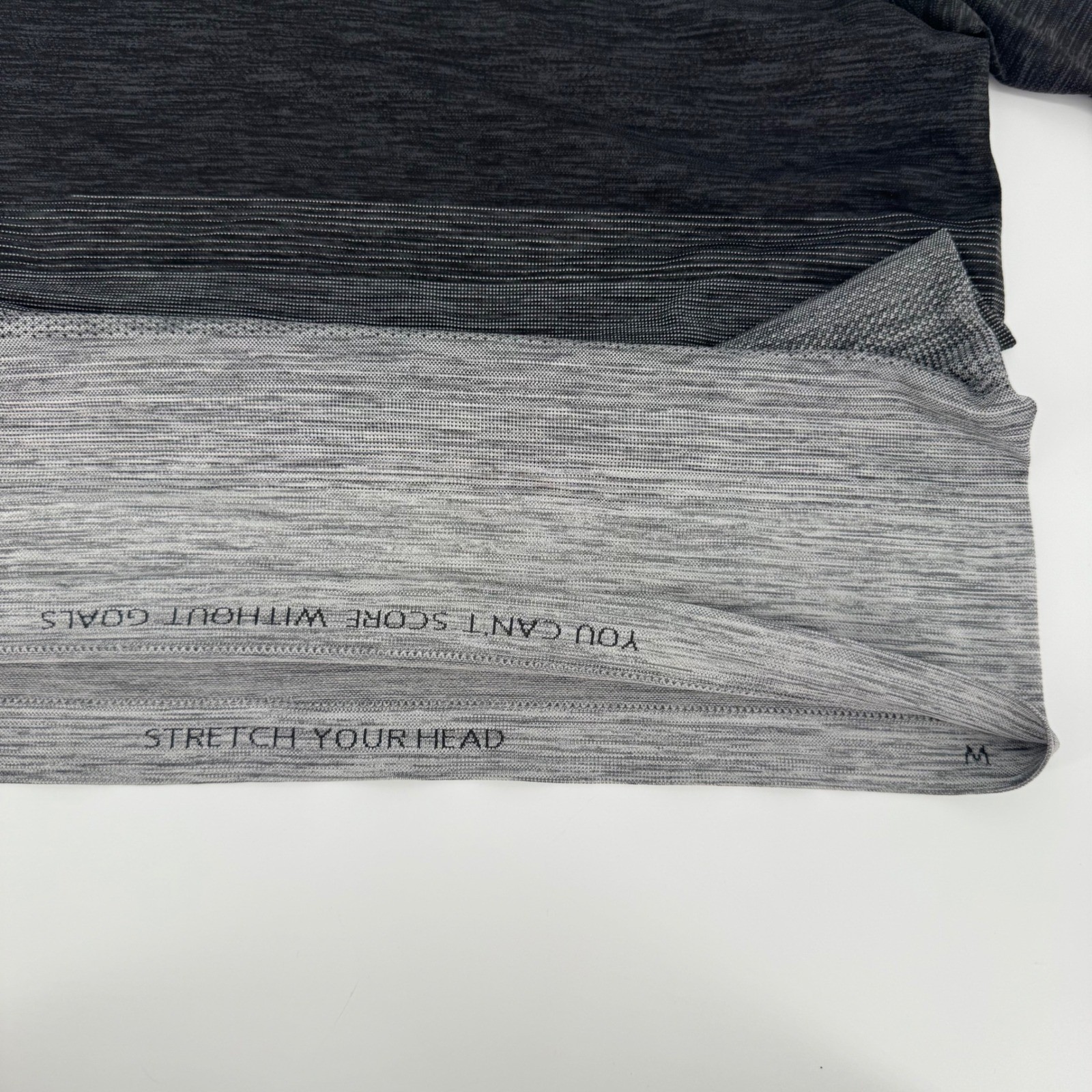 Lululemon Mens Metal Vent Tech V-Neck Shirt Black Grey Ombre Size M Short Sleeve gallery