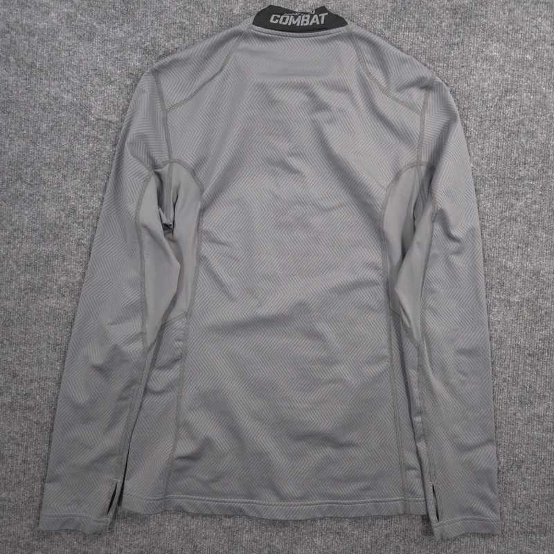 Nike Pro Combat Hyperwarm Lite 1/4 Zip Mens M Gray Fitted Performance Pullover gallery
