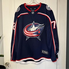 Fanatics Columbus Blue Jackets Navy Red White NHL Jersey