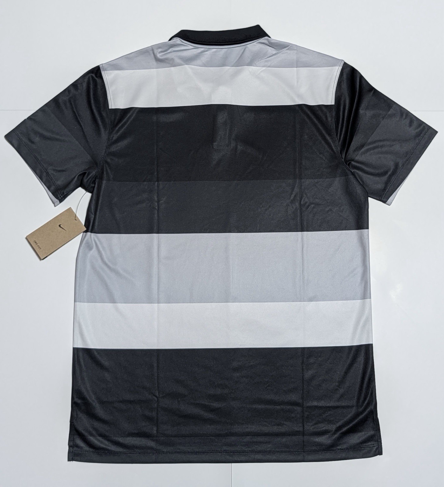 Nike Dri-FIT Victory + Golf Polo Black Stripe FZ7452-010 Men's Size Medium NWT gallery