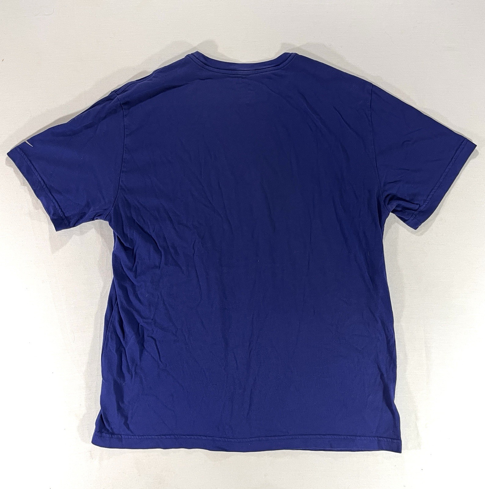 NIKE Running Dri Fit Short Sleeve T Shirt I Can Go Longer Men’s Large - Blue gallery